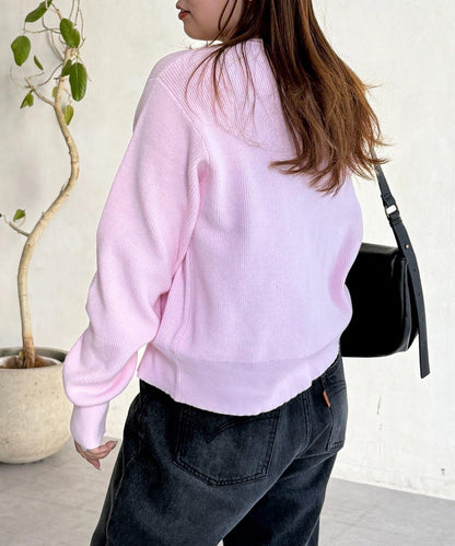 U.S. POLO ASSN. 畦編針織 金色紐扣 針織開衫