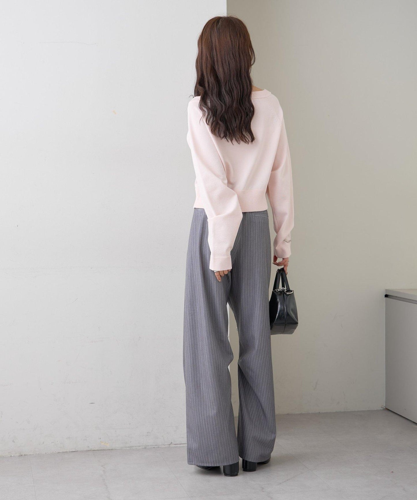 寬領設計 清透紐扣 針織開衫