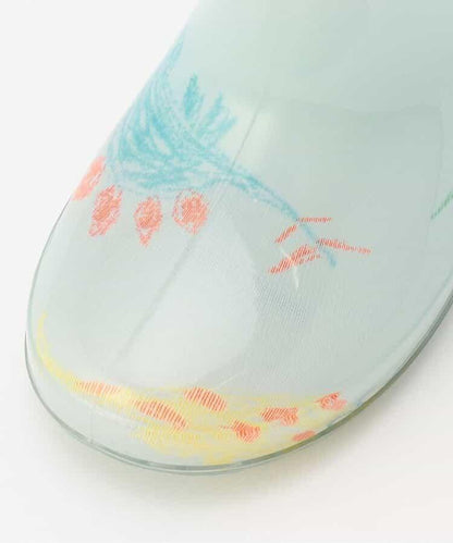 蠟筆手繪恐龍圖案 雨靴