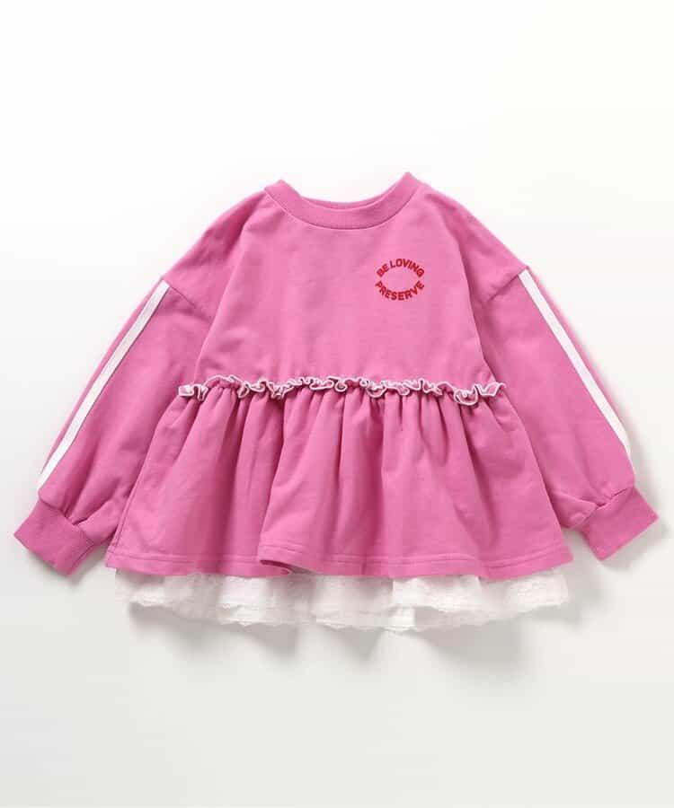 袖側條紋 中長上衣