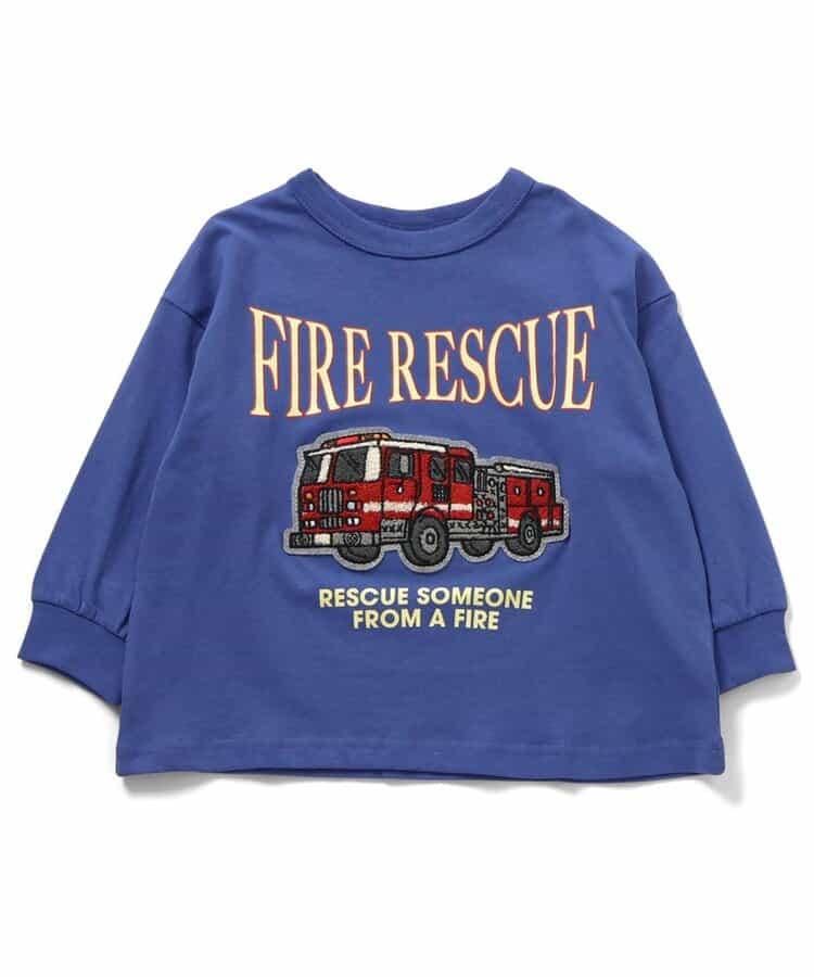 特色サガラ繡貼布設計 長袖T恤