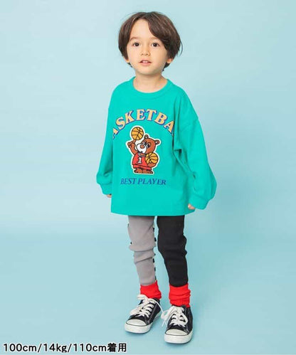 特色サガラ繡貼布設計 長袖T恤