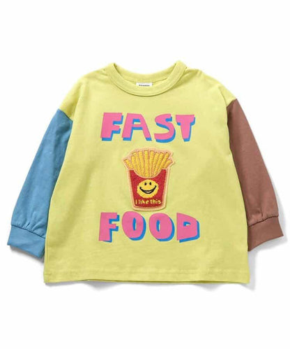 特色サガラ繡貼布設計 長袖T恤