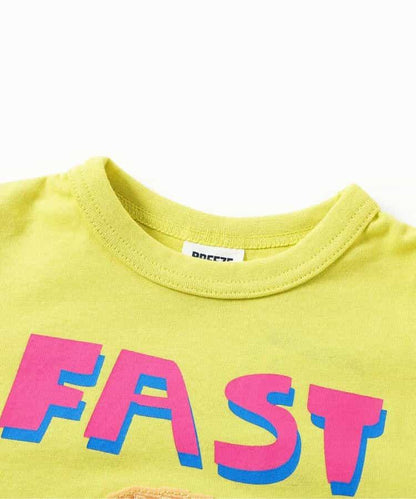 特色サガラ繡貼布設計 長袖T恤