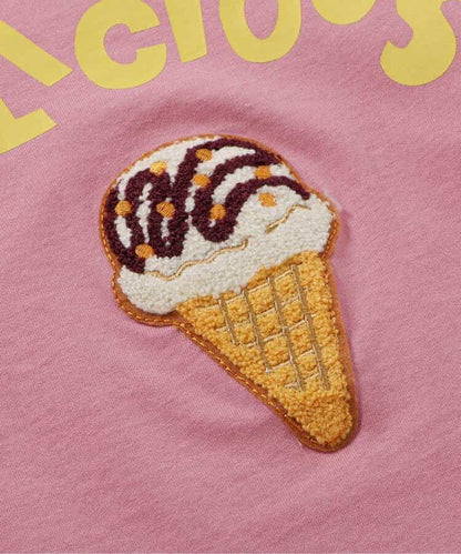 特色サガラ繡貼布設計 長袖T恤