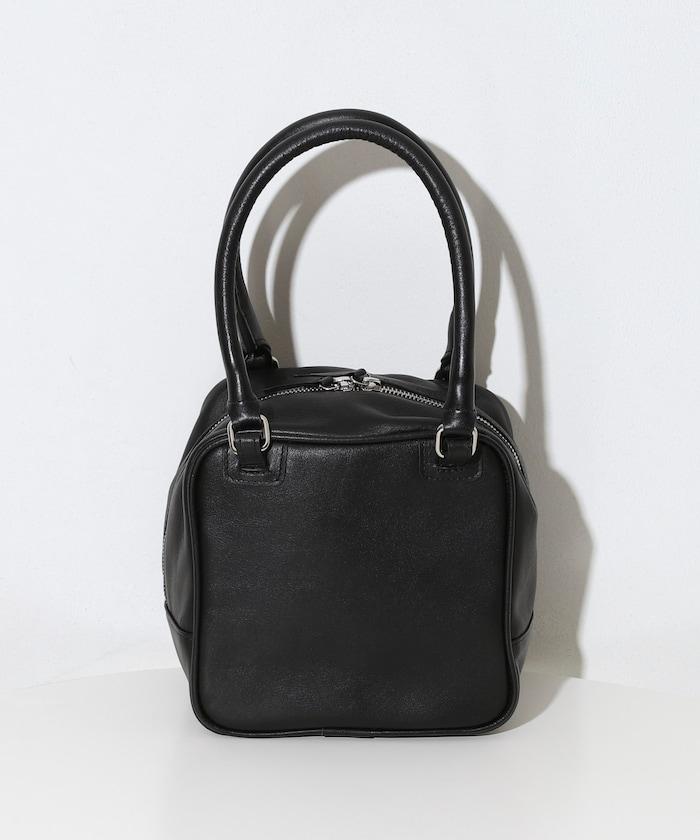 牛皮防潑水立方造型波士頓包