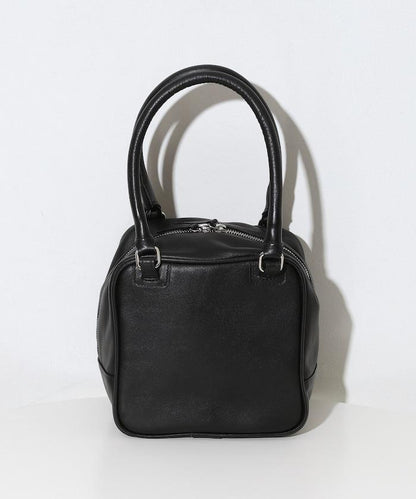 牛皮防潑水立方造型波士頓包