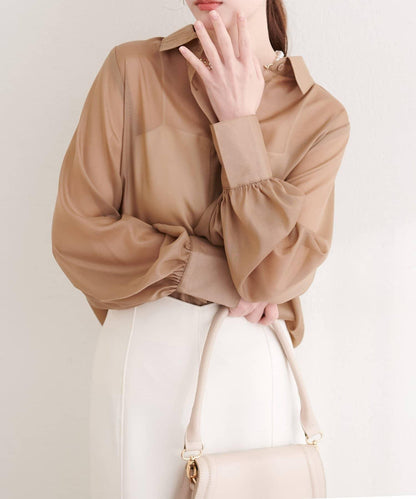 osono 背心上衣＋襯衫套裝