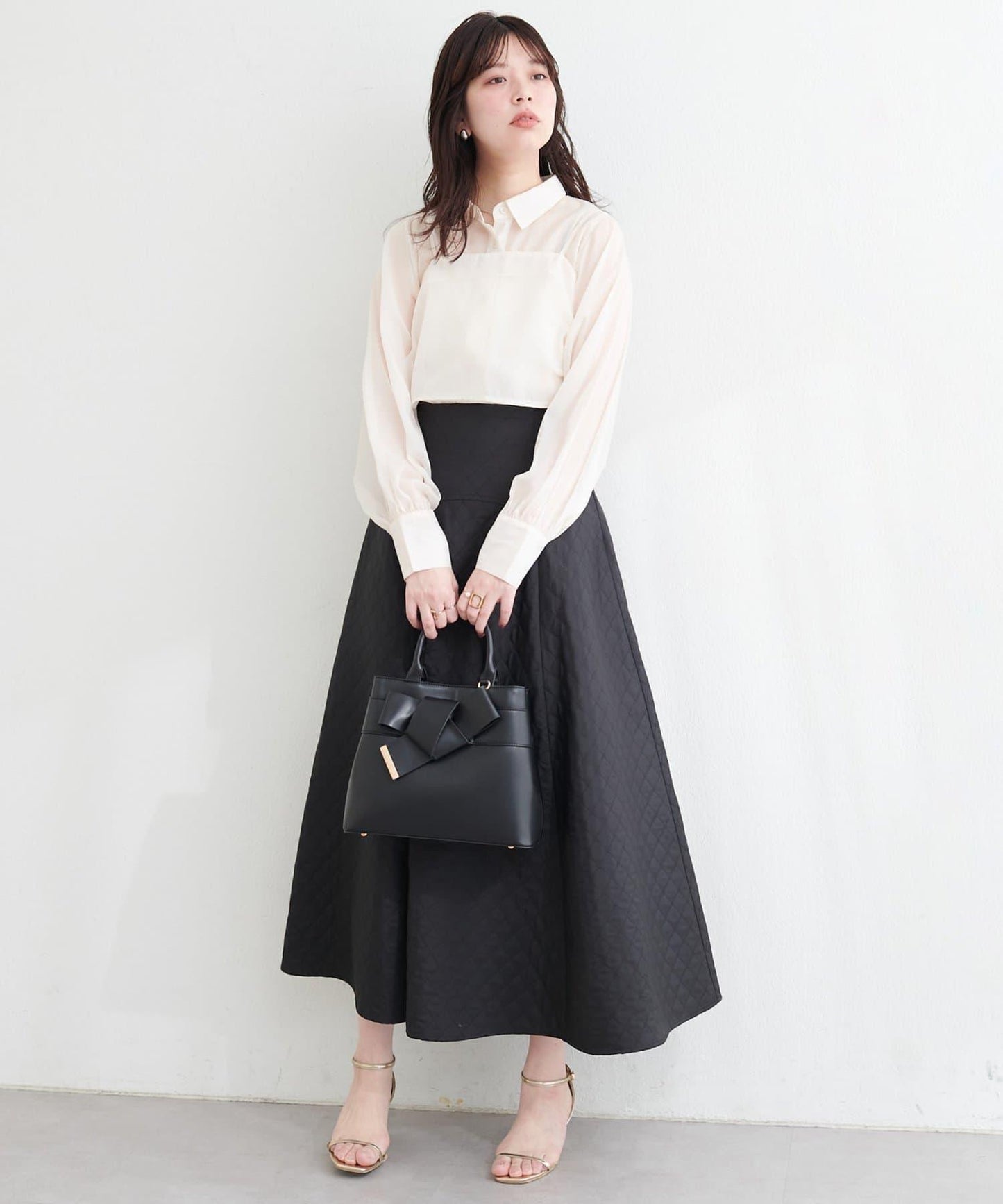 osono 背心上衣＋襯衫套裝