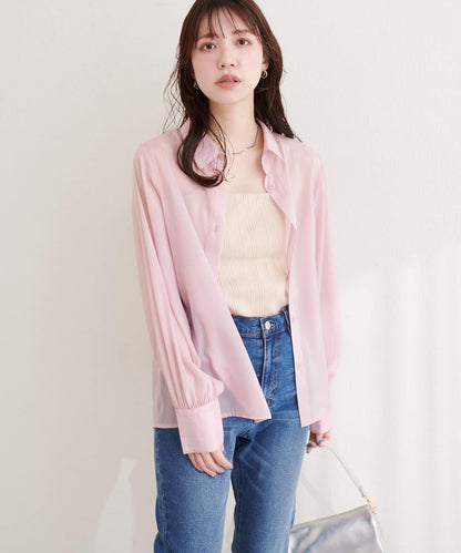 osono 背心上衣＋襯衫套裝