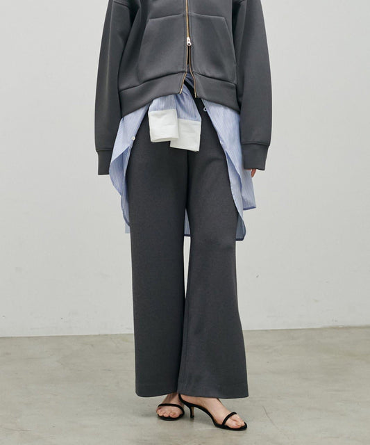 挺括彈力喬其紗褲子