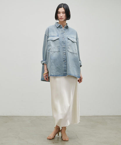 垂墜窄擺半身裙