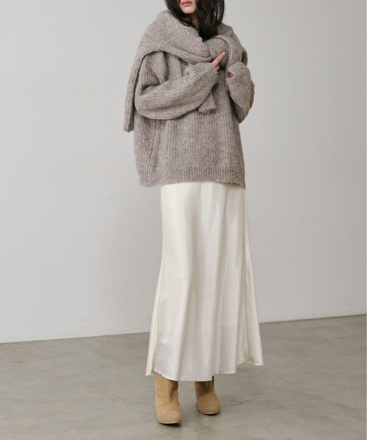 垂墜窄擺半身裙