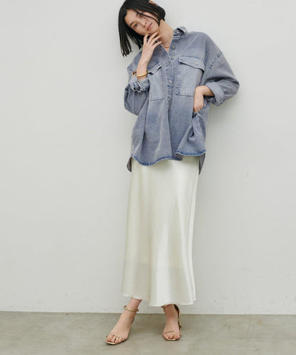 牛仔寬鬆襯衫