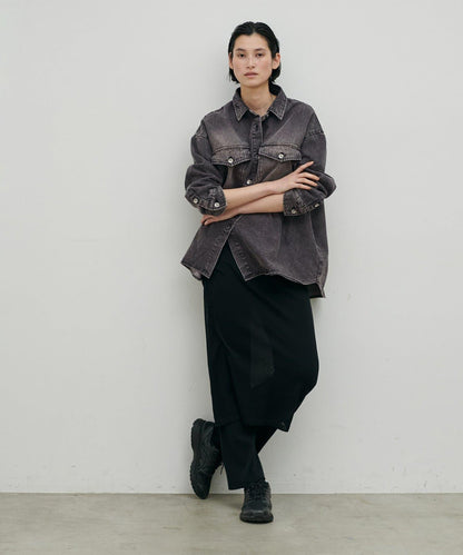 牛仔寬鬆襯衫