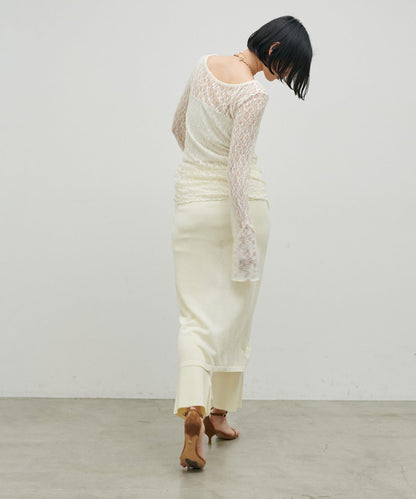 MIX蕾絲拼接套頭上衣