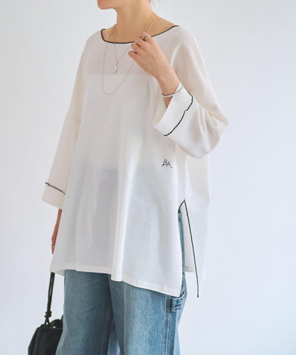 字母荷葉邊套頭上衣