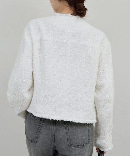 可手洗 花呢 短款夾克