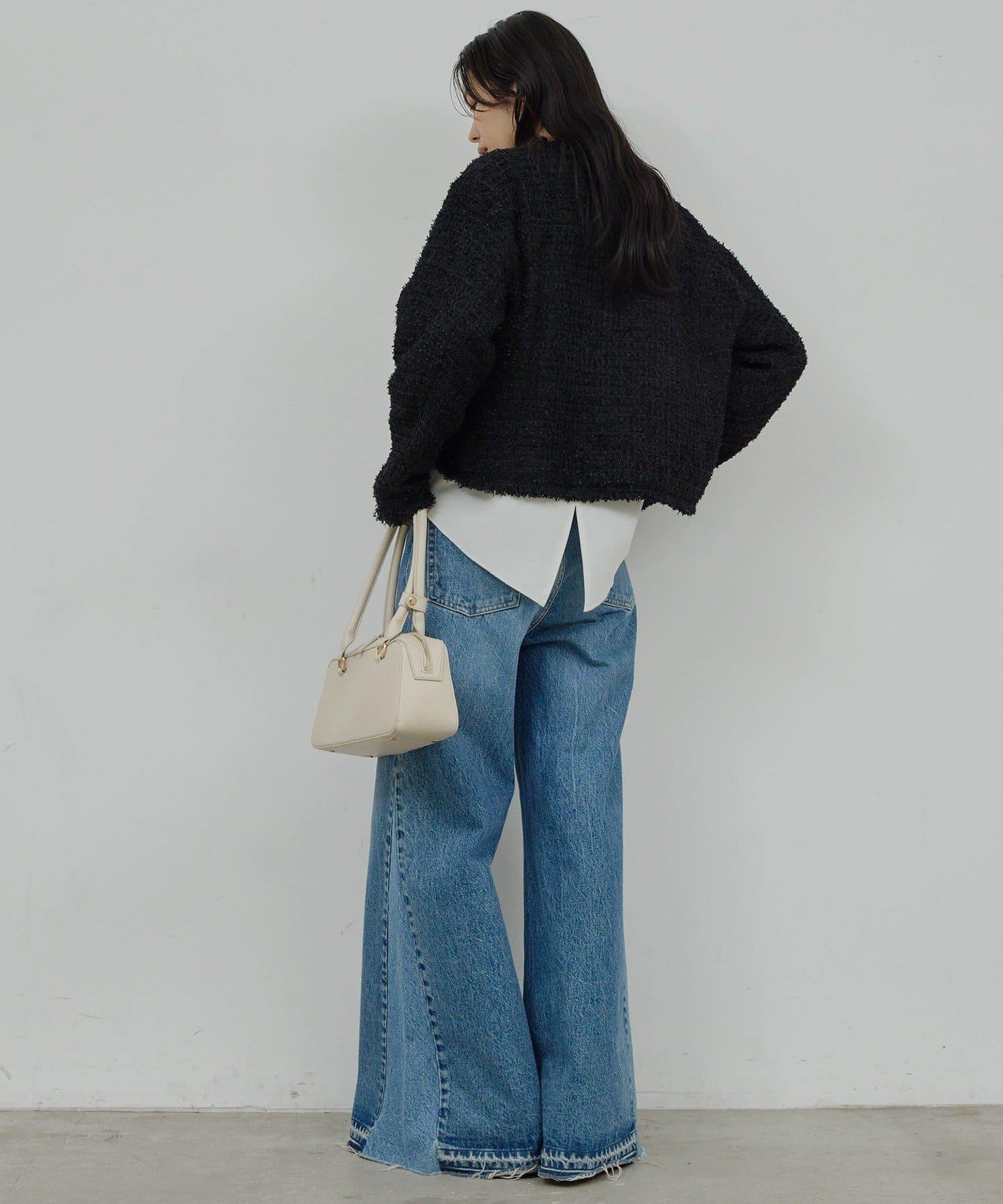 可手洗 花呢 短款夾克