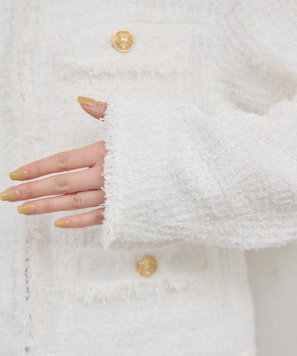 可手洗 花呢 短款夾克