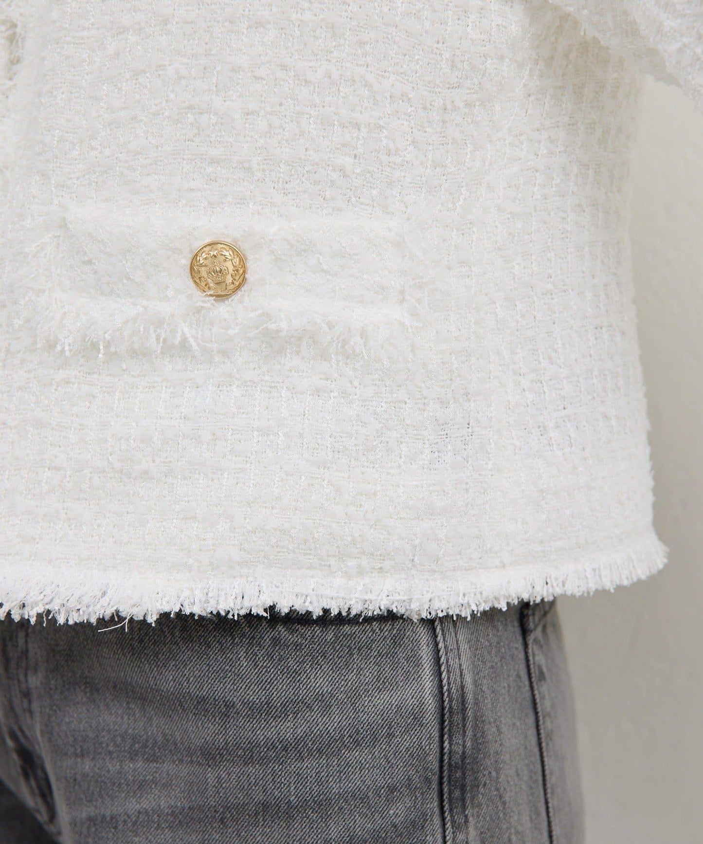 可手洗 花呢 短款夾克