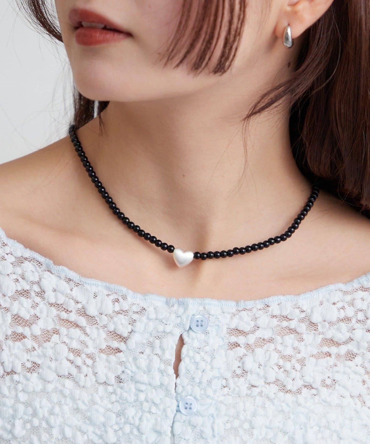 心形珠串設計 項鍊