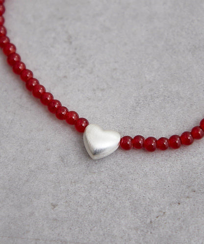 心形珠串設計 項鍊