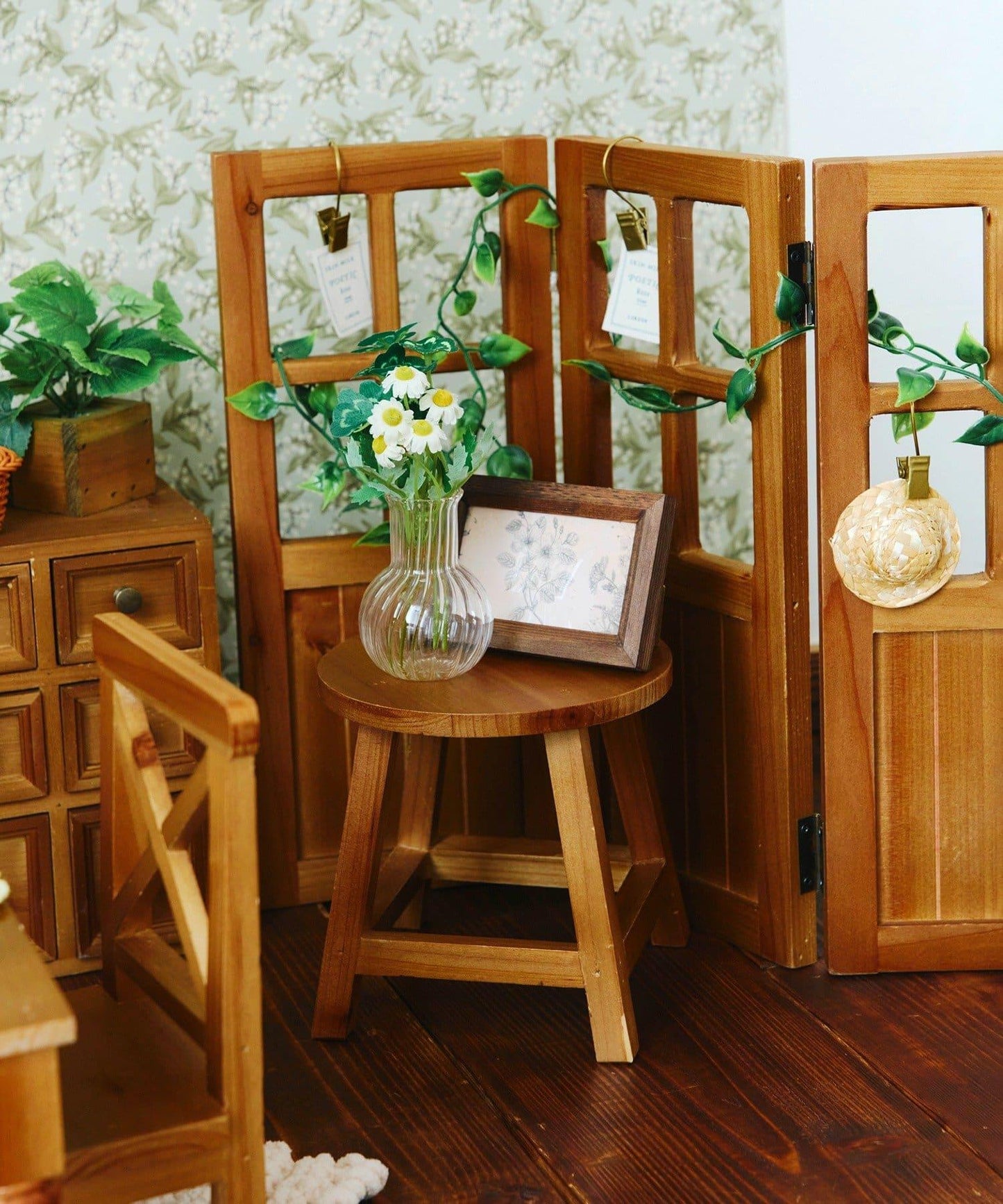 1/6尺寸 鄉村風迷你隔斷 家居小擺件 petit monde