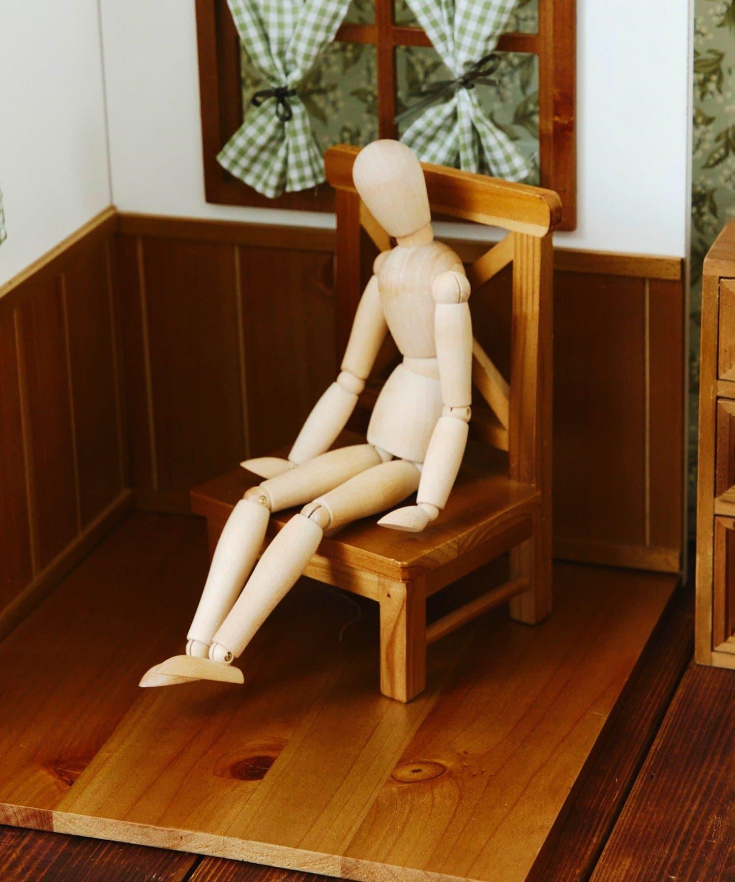 鄉村風迷你裝飾椅 petit monde 裝飾椅擺件