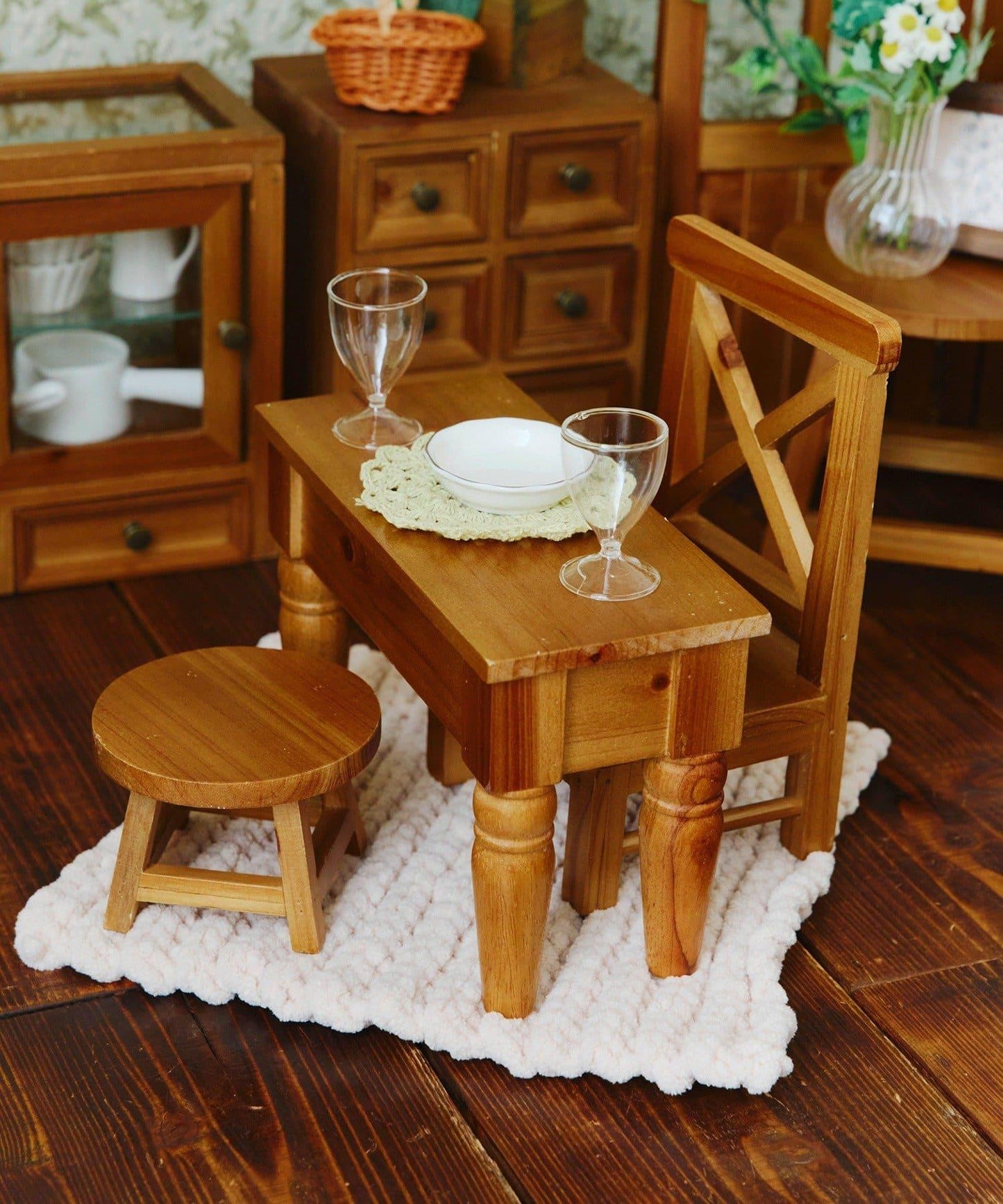 鄉村風迷你裝飾椅 petit monde 裝飾椅擺件