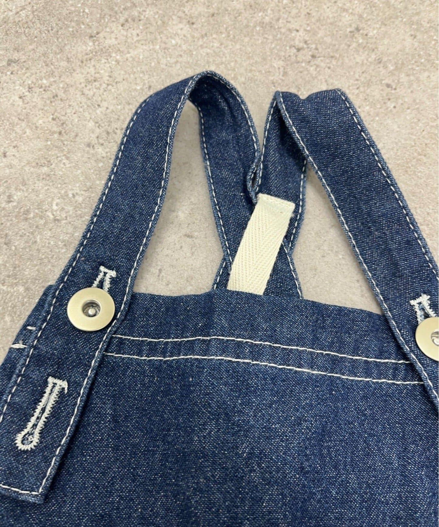 BABY 南瓜褲型 牛仔 揹帶連體爬服