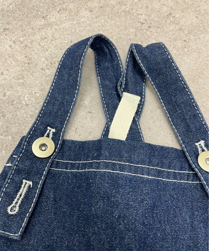 BABY 南瓜褲型 牛仔 揹帶連體爬服