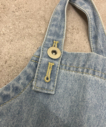 BABY 南瓜褲型 牛仔 揹帶連體爬服