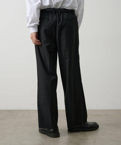 成套搭配 舒適斜紋闊腿西裝褲