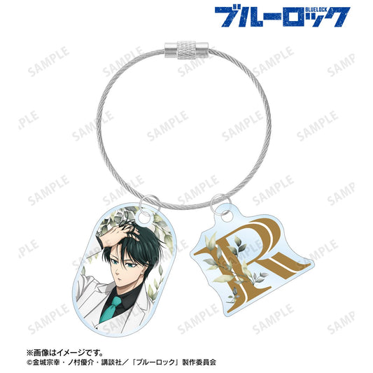 ブルーロック（藍色監獄） 第二彈 糸師凜 雙連金屬線亞克力鑰匙扣 西裝造型ver.