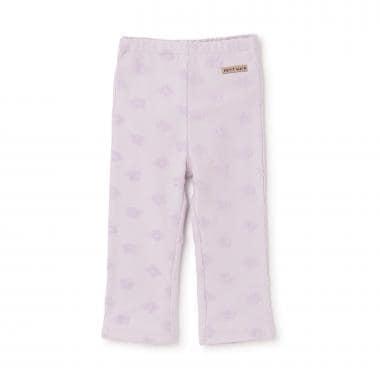 花卉圖案 喇叭 提花 褲子