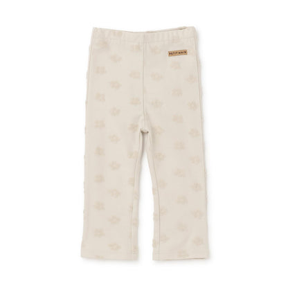 花卉圖案 喇叭 提花 褲子