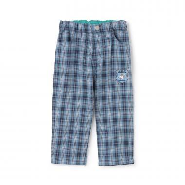 狼格紋 長款 直筒 褲子