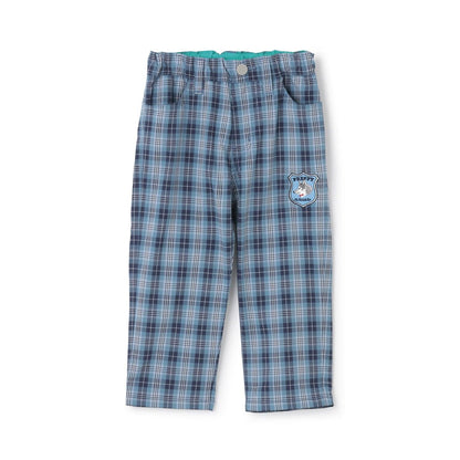 狼格紋 長款 直筒 褲子