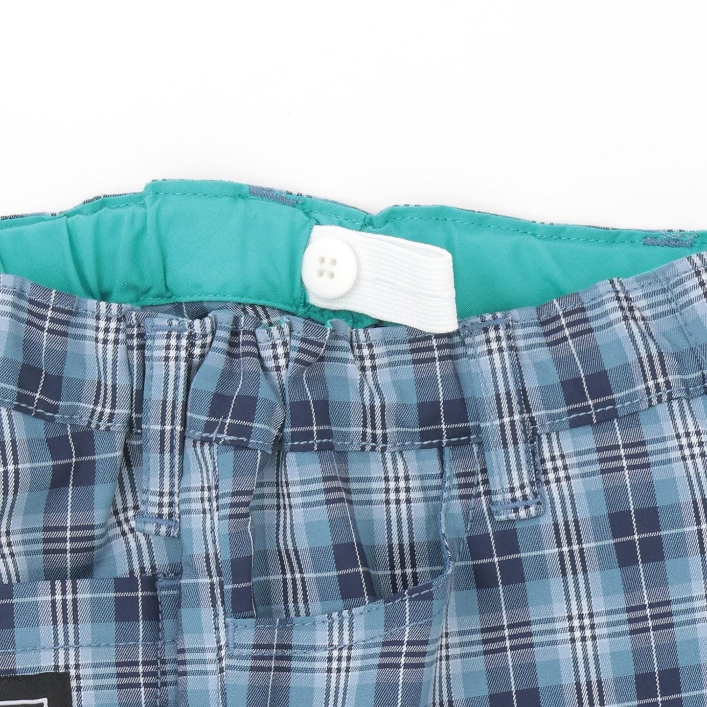 狼格紋 長款 直筒 褲子