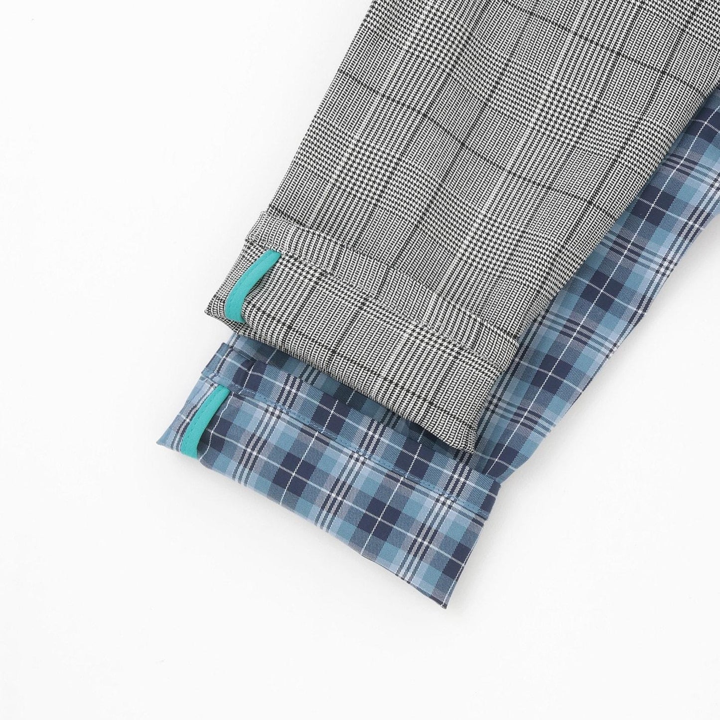 狼格紋 長款 直筒 褲子