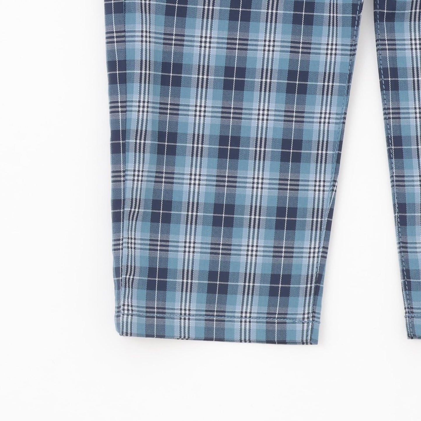 狼格紋 長款 直筒 褲子