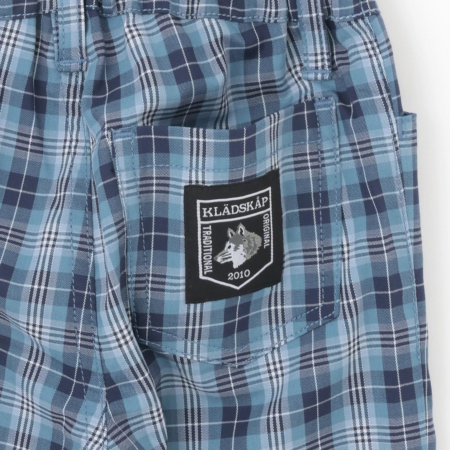 狼格紋 長款 直筒 褲子