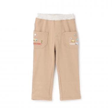 長款直筒 交通工具刺繡 褲子