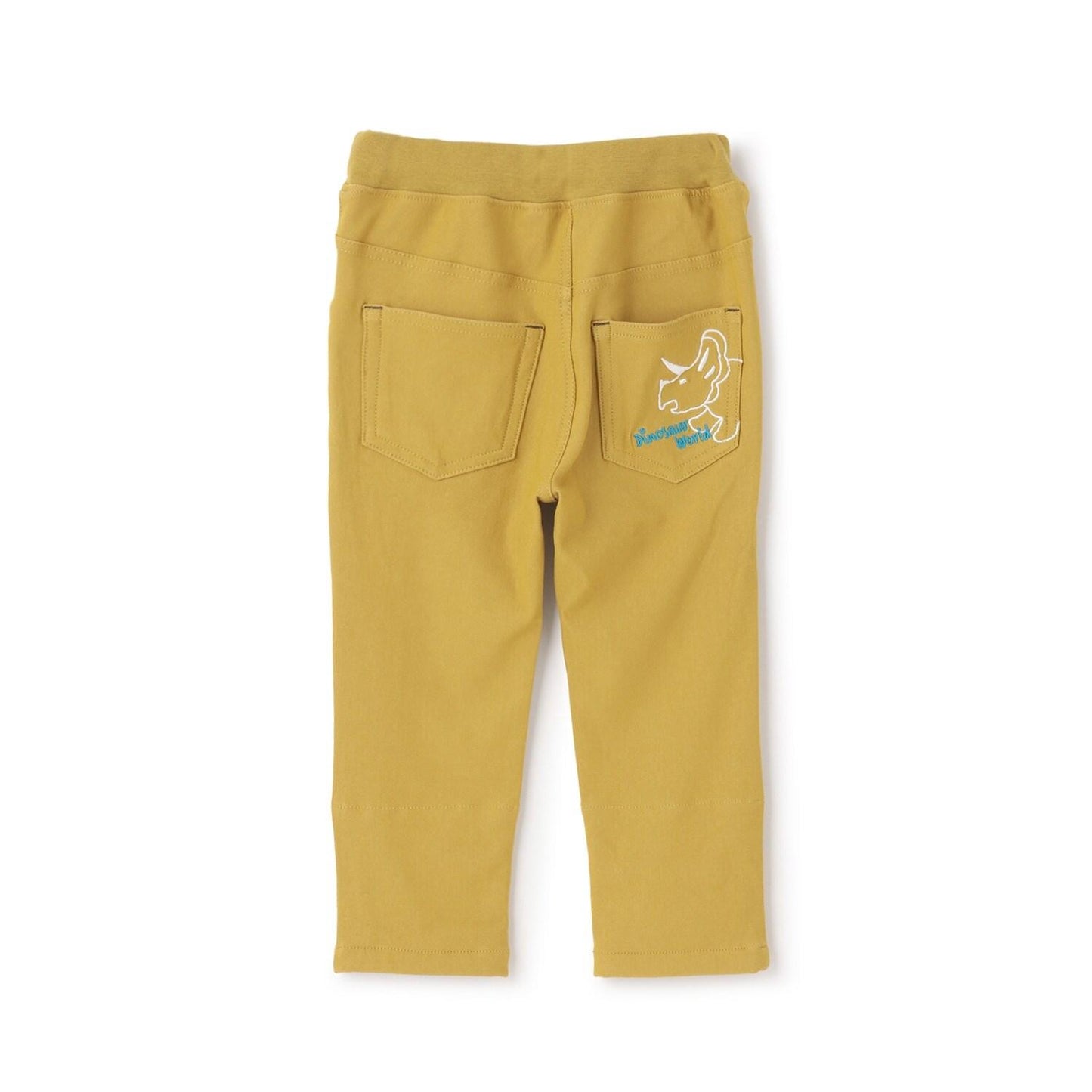 長款直筒 恐龍刺繡 褲子