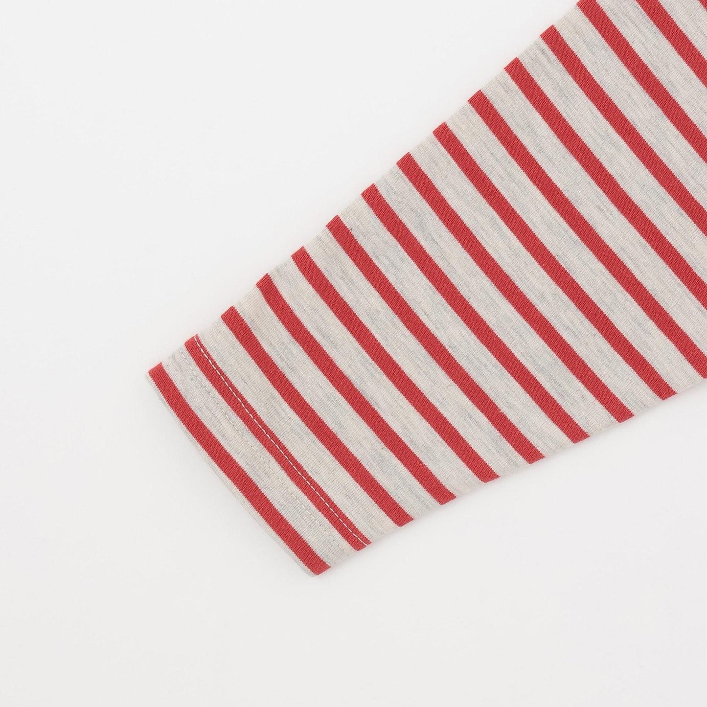 工程車口袋圖案 條紋 長袖T恤