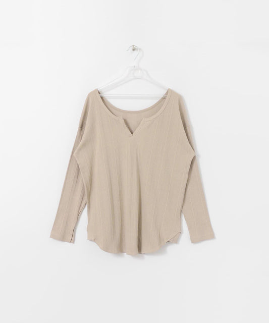 2WAY RIB LONG T-SHIRTS 兩穿羅紋長款T恤