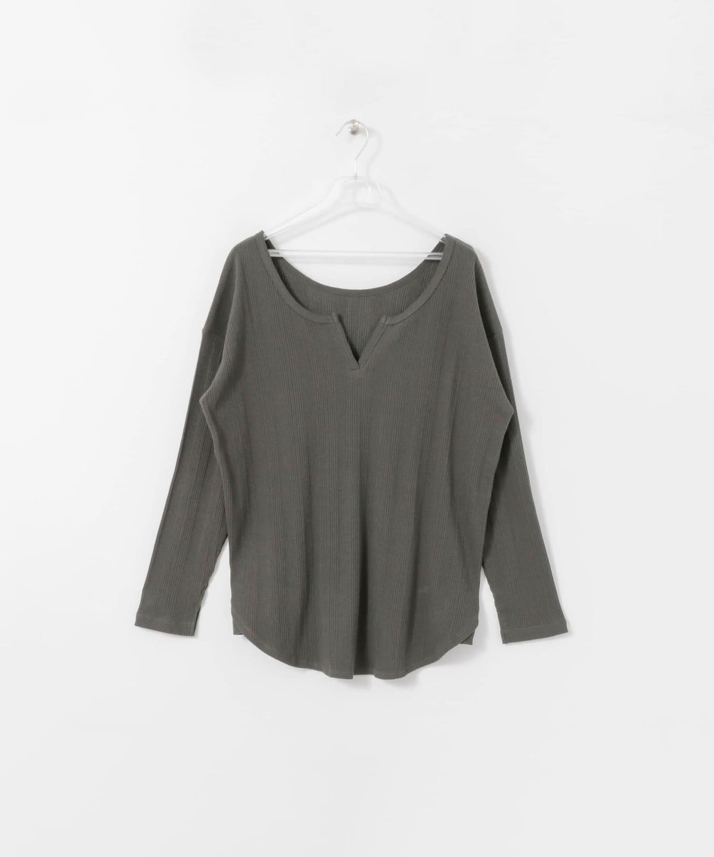 2WAY RIB LONG T-SHIRTS 兩穿羅紋長款T恤