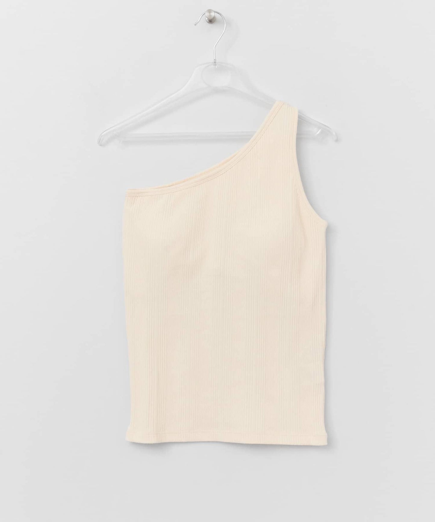CUP IN ONE SHOULDER TANK 單肩帶杯背心