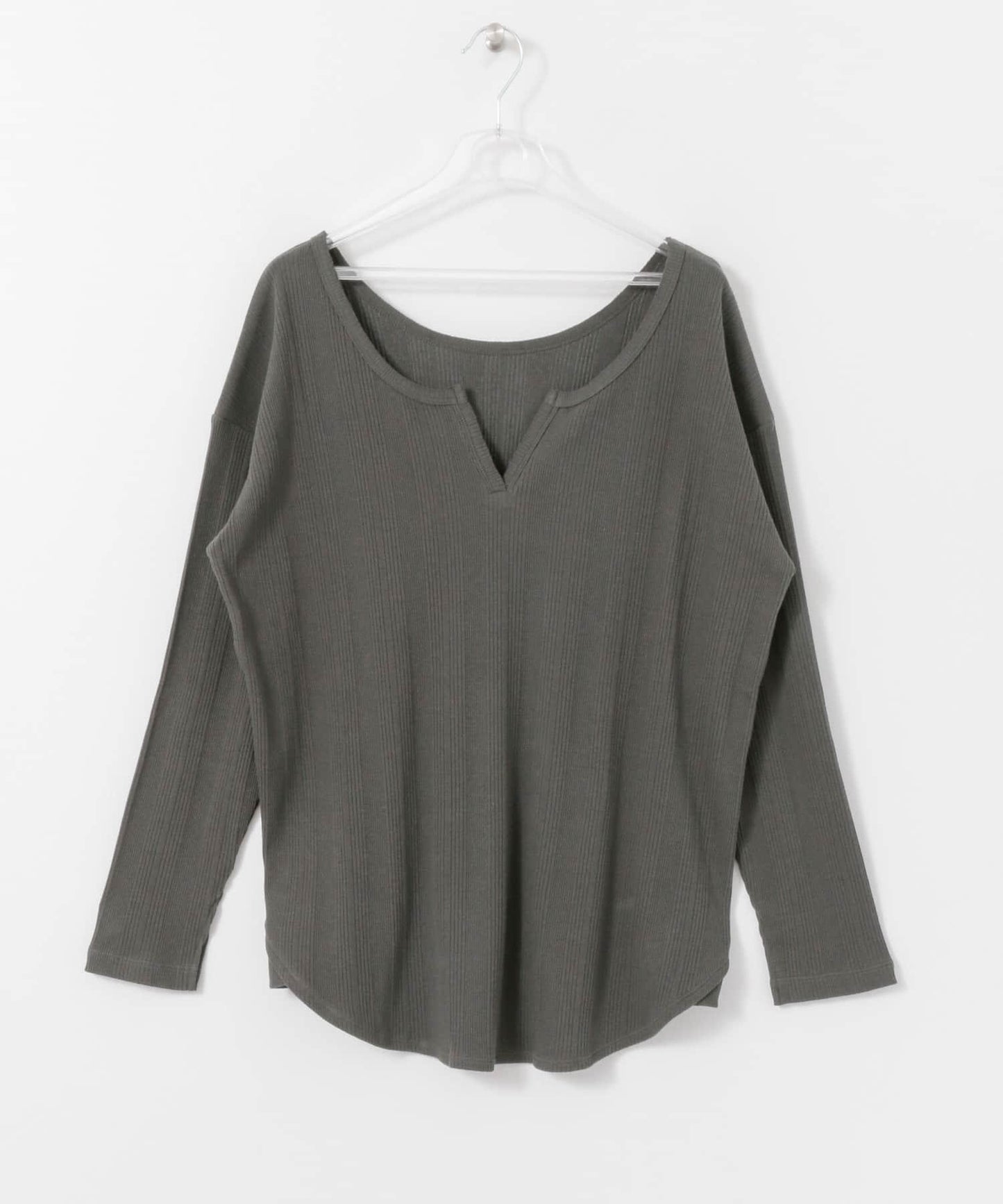 2WAY RIB LONG T-SHIRTS 兩穿羅紋長款T恤